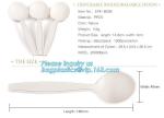 factory direct biodegradable corn starch 5 inch dessert spoon,food grade