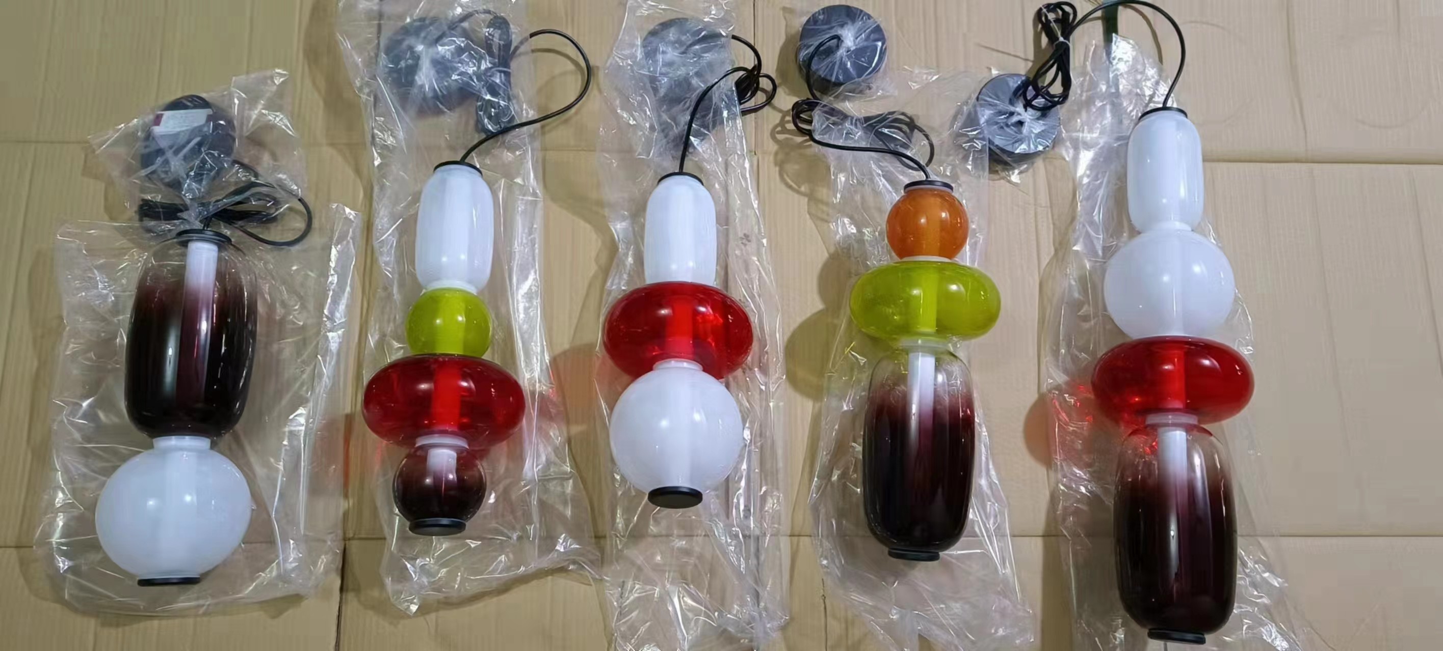 Personality Led Pendant Chandelier Light Glass Ceiling Kitchen Lights