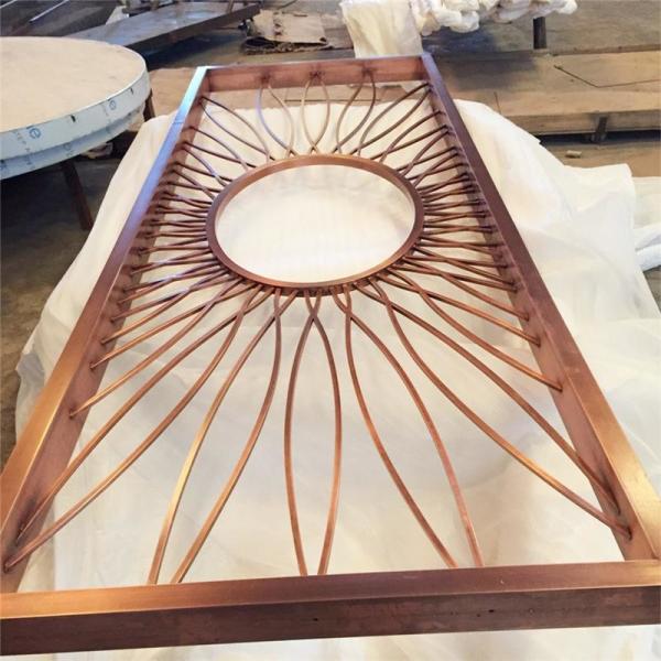 Buy cheap Mirror Gold Metal Screens For Office/Room/Interior Decoration from wholesalers