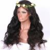 Buy cheap Full Lace 360 Human Hair Wigs Body Wave Natural Color Brazilian Remy Hair Medium Cap from wholesalers