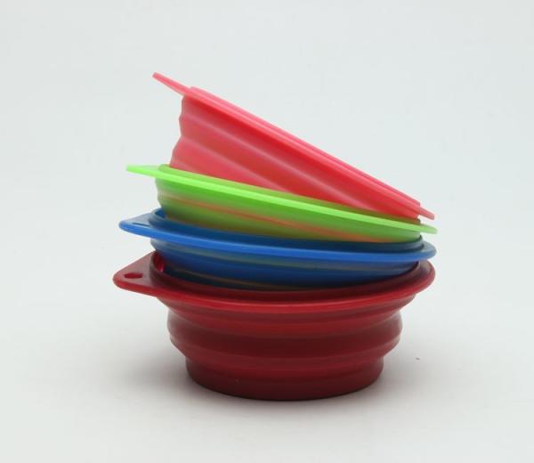 Buy cheap Portable Foldable Plastic Pet Bowls Silicone Travel Bowl Eco - Friendly from wholesalers