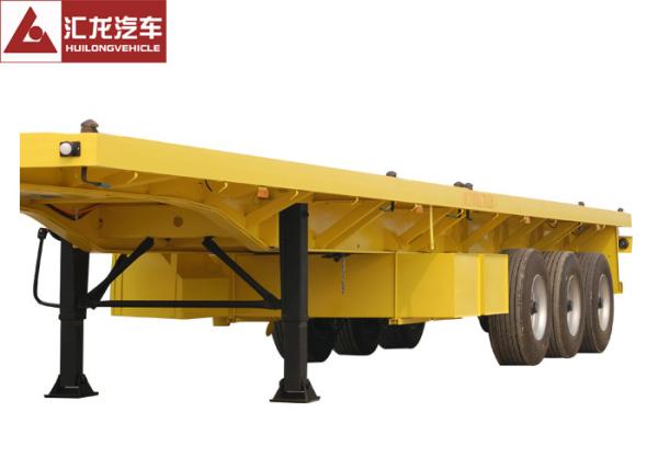 Buy cheap Air Suspension Cargo Container Trailer Yellow Color Dynamic Balance With Landing Gear from wholesalers