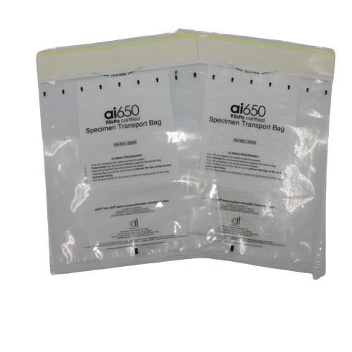 Buy cheap 6.5 X 9.5 Inches Polyethylene 95kPa Specimen Transfer Bag Individual Pouch 2 Years Shelf Life from wholesalers