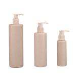Biodegradable Wheat Straw Body Lotion Shower Gel Shampoo Bottle for Cosmetic