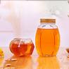 Buy cheap Metal Lid Glass Honey Jar Hexagon Shape Recyclable Food Storage Container from wholesalers