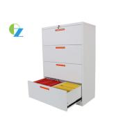 Buy cheap Four Drawer Office Lateral File Cabinets Metal Storage Cabinet 1330mm Height product