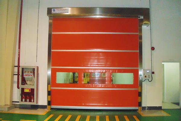 Buy cheap Industrial Colorful PVC High Speed Roll Up Door Stronger Wind Bar In External Area from wholesalers