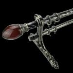 Oval Egg Crystal Head Family Double Tube Curtain Rods