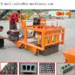 Mobile Block Making 4-45 Latest Technology Brick Machines Moving Concrete