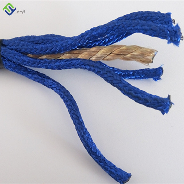 PP Polypropylene Outdoor Playground Rope 6 Strand 16mm With Steel Core