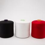 Smooth Knotless Polyester Core Spun Yarn 30 / 2 Count Paper Cone For Weaving /