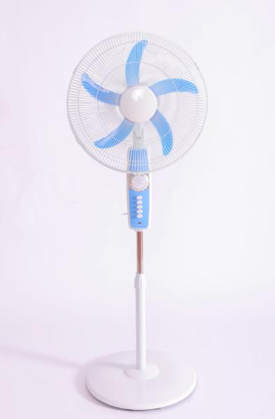 Buy cheap Blue Indoor Rechargeable Stand Fan 16 Inch With Battery from wholesalers