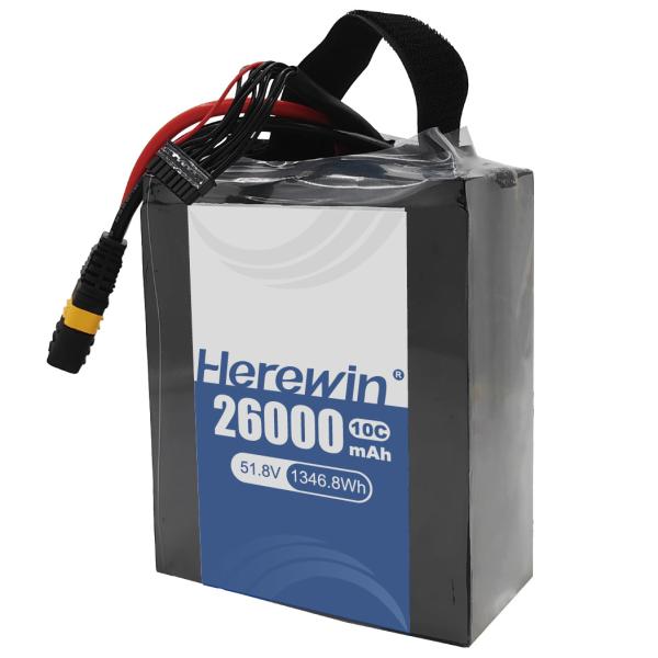 Buy cheap Herewin Semi-Solid State Battery 14S 51.8V 26000mAh Fast Charging For Drone Power from wholesalers