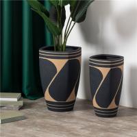 Buy cheap Fancy home balcony decorative planter big floor decor plant pot custom matte product
