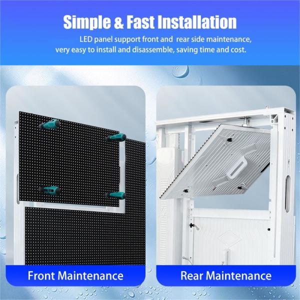 Buy cheap 1R1G1B Outdoor Fixed LED Display P6.6 Aluminum Cabinet 25kg from wholesalers