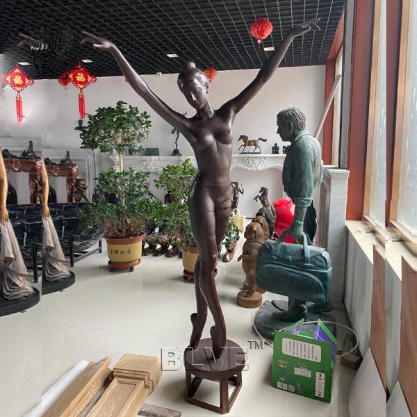 Buy cheap BLVE Ballet Girl Garden Water Fountains Life Size Bronze Statue Dancing Fountain Metal Sexy Woman from wholesalers