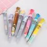 Buy cheap Office School Red Ink 6 Color Ballpoint Pen Cartoon Design Creative Hand Account Pen from wholesalers
