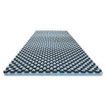 Cooling Gel Infused Memory Foam Topper Mattress Pad Charcoal Egg Rack