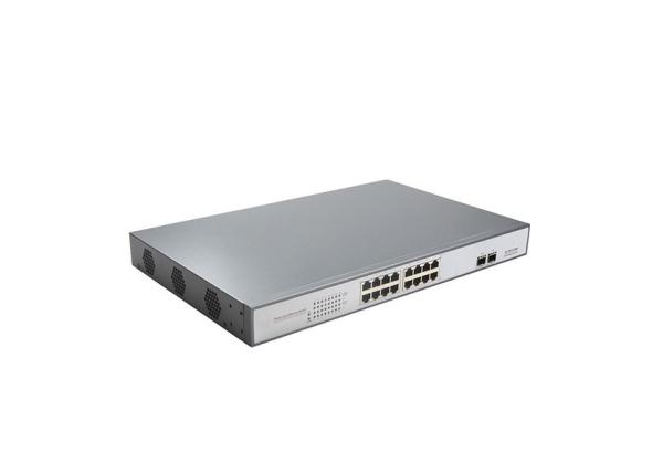 Buy cheap Lightweight Small POE Switch 2*1000Mbps SFP Optical Fiber Ports 16*10/100Mbps RJ45 Ports from wholesalers