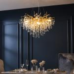 Modern Crystal LED Chandelier Lighting for Dining Room Decoration Luxury loft