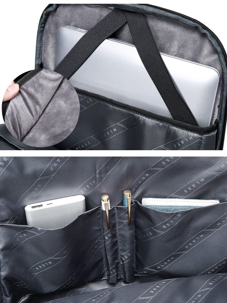 Factory hot sell new usb charging men anti theft travel waterproof notebook bagpack slim laptop backpack