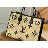 Buy cheap M57723 Monogram Raffia Woven And Monogram Giant Embroider LV Letters Tote Handbag from wholesalers