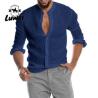 Buy cheap Casual Men Shirts Apparel Cotton Single Breasted Long Sleeve Print Shirts from wholesalers