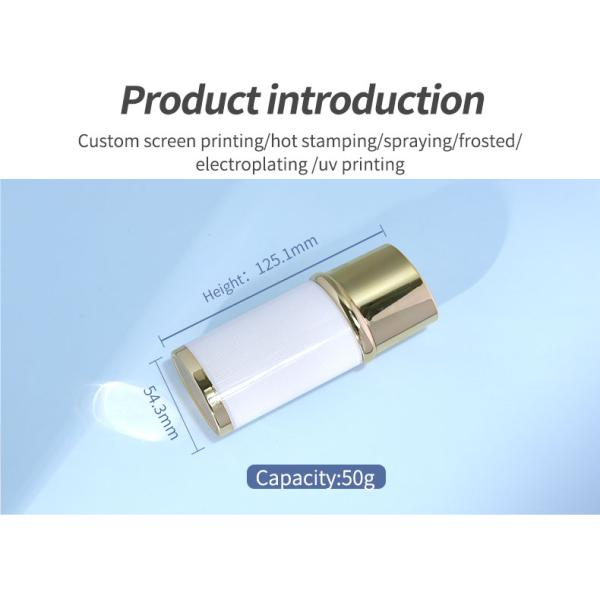 Acrylic Essential Oil Packaging Bottles 30ml 50ml Plastic Spray Bottles For Sunscreen / Essence / BB Cream