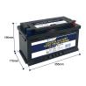Buy cheap RV Battery for Energy Storage with BT and self-heating LiFePO4 lithium battery 12V 150AH from wholesalers