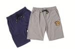Gray Mens Terry Cloth Shorts Terry Jogger Shorts 100% Cotton