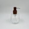Buy cheap Round Shape Clear Glass Bathroom Accessories Set with Wood Part Soap Dispenser from wholesalers
