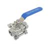 Buy cheap Female Thread 1/2" Full Port Ball Valve 3 Piece Stainless Steel 316 NPT WOG1000 Standard from wholesalers