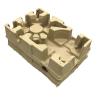 Buy cheap Recycled Paper Molded Pulp Tray Packaging Compostable Ecofriendly Brown for Electronic from wholesalers