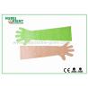 Buy cheap Disposable Arm Sleeves With Gloves , Waterproof Polythene Long Gloves 84 Cm from wholesalers