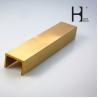 Buy cheap Brushed Wear Resistant Brass U Profile , C38000 Brass Tile Trim from wholesalers
