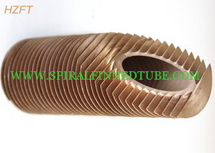 Cupro Nickel Heat Exchanger Fin Tube for Domestic Condensing Boiler 10MM Fin Height