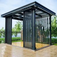Buy cheap Chinese Style Gazebo Aluminum Alloy Pergola Gazebo Free Standing With LED Lights product