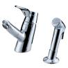 Buy cheap Sink Mounted Brass Two Hole Bathroom Faucet , Unique Pull Out Shower Tap from wholesalers