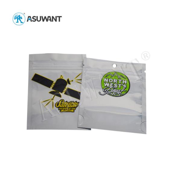 Buy cheap Smell Proof Medical Weed Mylar Bags Aluminum Foil 110-130 Mic Sealed With Lock from wholesalers
