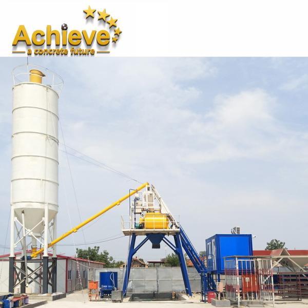 Buy cheap HZS25 Stationary Concrete Batching Plant Ready Mixed 1.2m JS500 from wholesalers