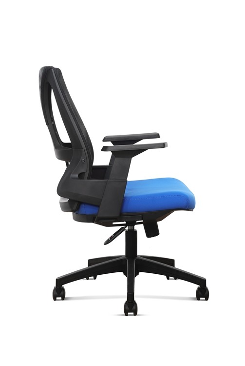 330 Black Nylon Cozy Executive Swivel Adjustable Task Chairs Medium Back