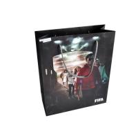 Buy cheap Fashion Black Paper Shopping Bags, Logo Customized Paper Hand Bag For Clothes product