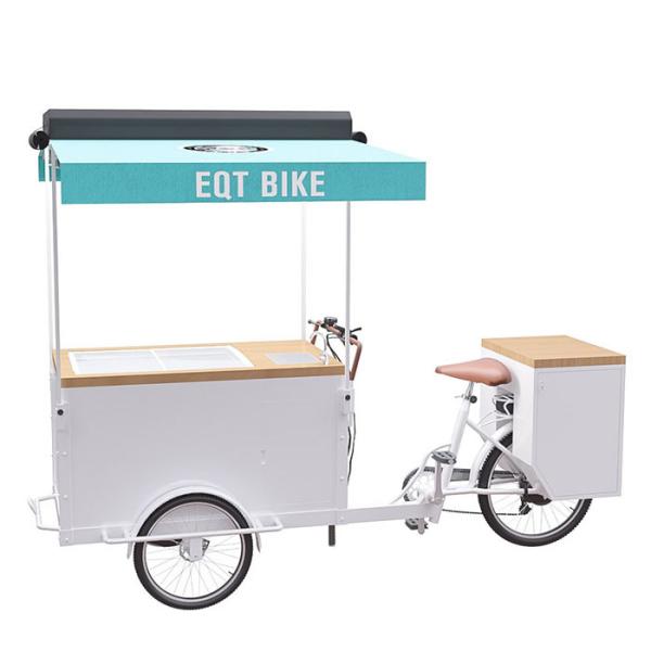 Buy cheap Outdoor Eco Friendly Ice Cream Bicycle Cart With 300KG High Load Capacity from wholesalers