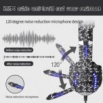 USB 3.5mm LED Gaming Headphones With 40mm Speaker Waterproof IPX-3 For PS5 Xbox