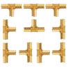 Buy cheap 1/2 Inch Lead Free Brass Hose Barb , T PEX Tee Brass Barbed Fittings from wholesalers