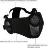 Buy cheap Tactical Helmet Combined With Foldable Ear Protection Half Face Mesh Mask And Glass Set from wholesalers