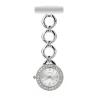 Buy cheap Nurse Pocket Watch Silver Elegant Women Brooch Nurse Watch Fashion Fob Nurse Watch Rose Gold Diamond Pendants Clocks Hot from wholesalers