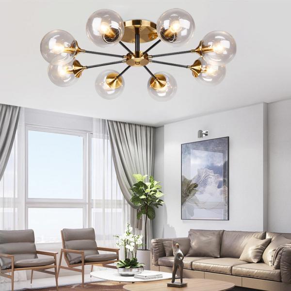 Buy cheap Modern Parlor LED Chandelier Smoke grey/Clear Glass Dining Room Bedroom Pendant Lamp(WH-MI-429) from wholesalers