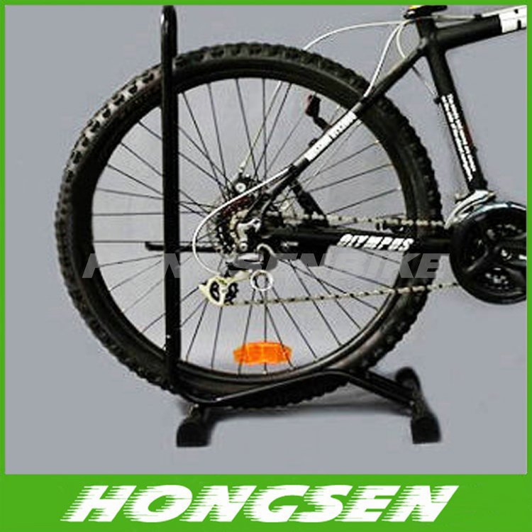 L type bike stand one bicycle frame bike display stand portable rack/bike stand
