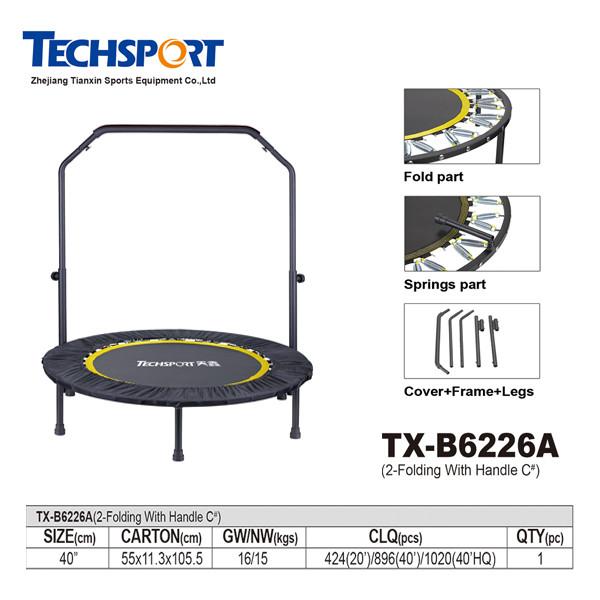 Buy cheap 2015 Mini trampoline with handle bar from wholesalers